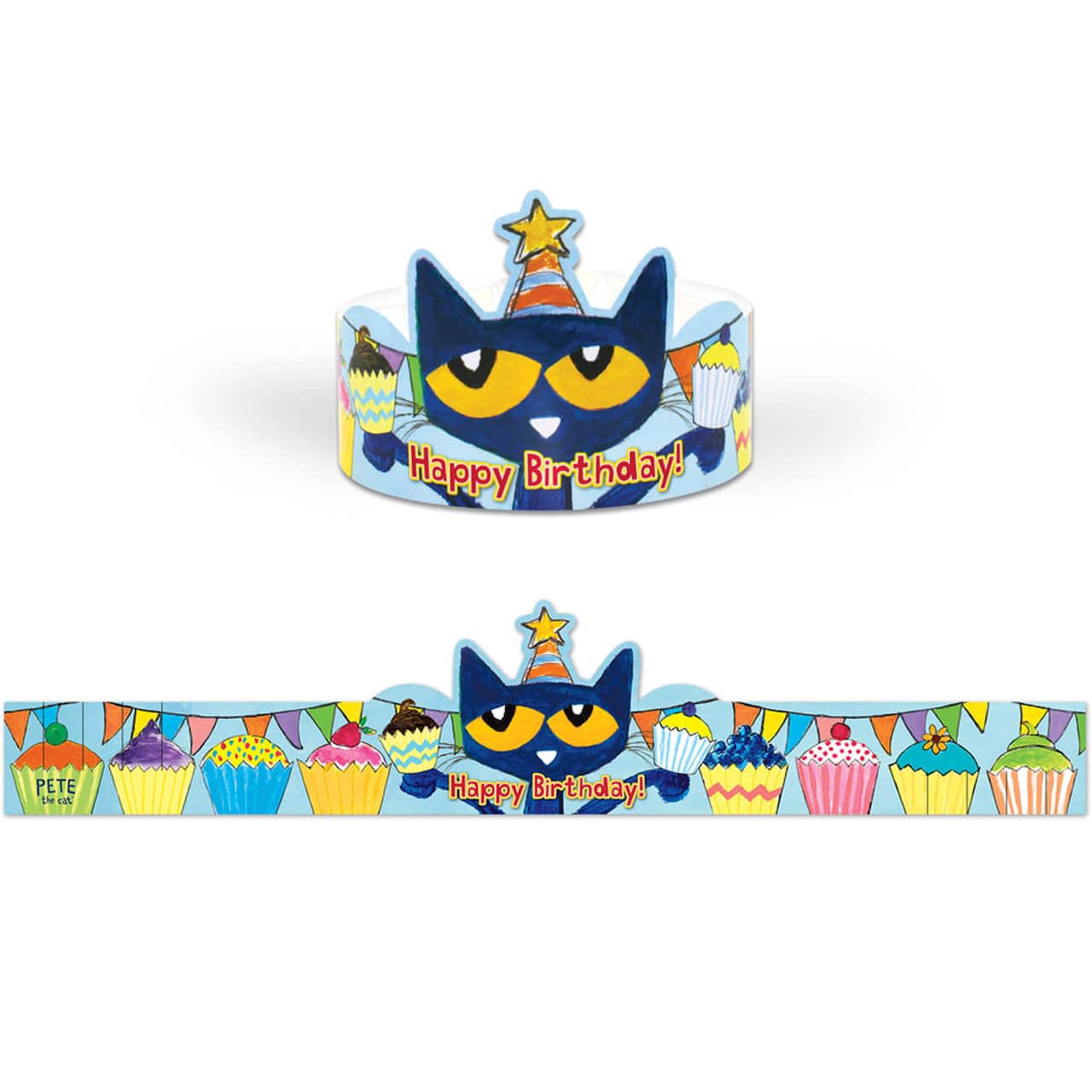 Teacher Created Resources® Pete The Cat Happy Birthday Crowns, 30ct.